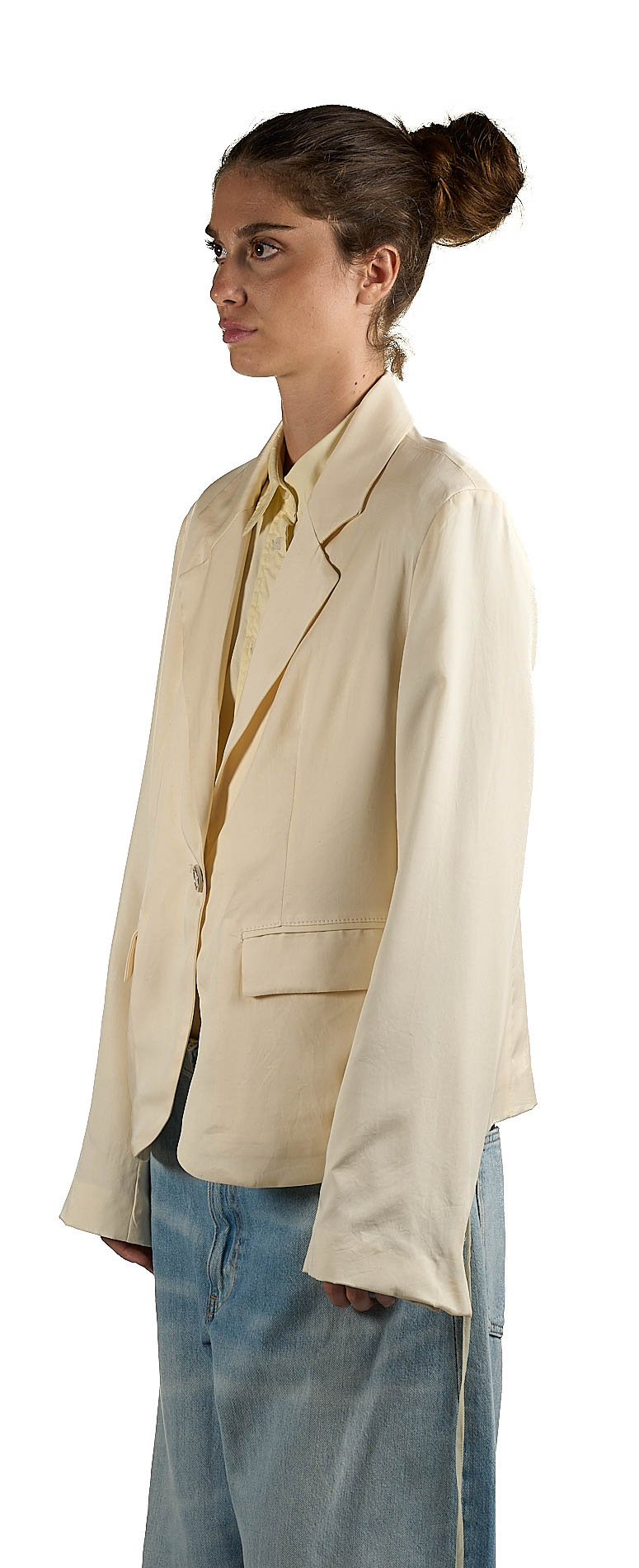 DANIELE BASTA LEATHER AND SILVER JACKET 